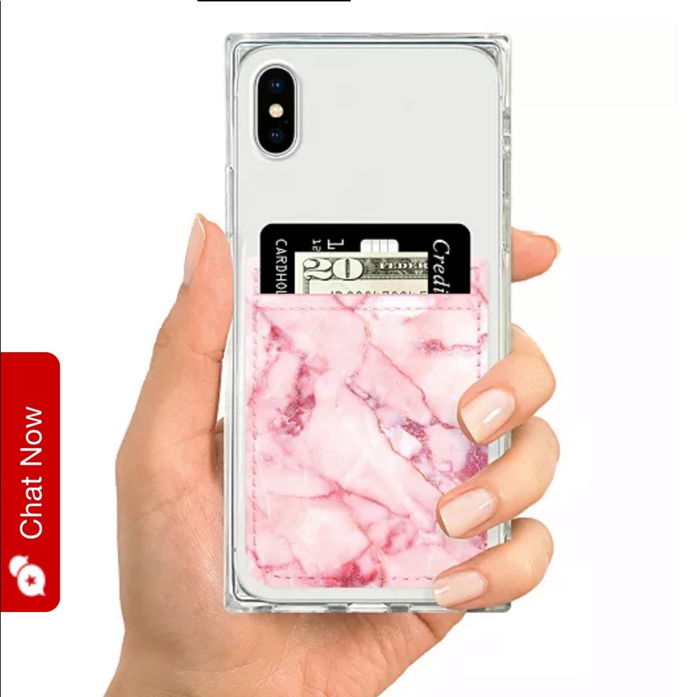 NEW iDecoz Blush Marble Phone Pocket 🌟FREE🌟